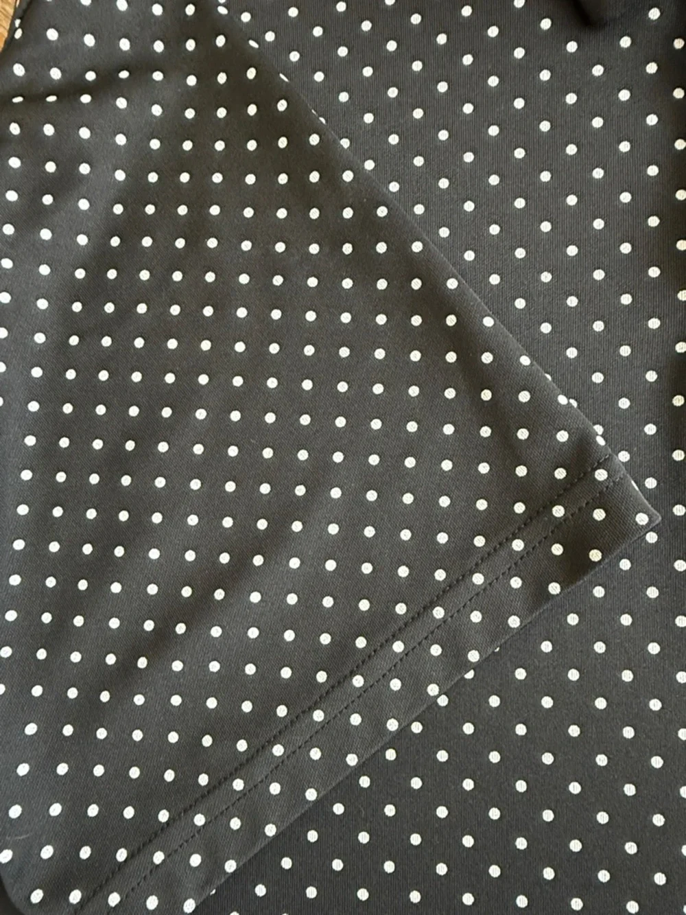Under Armour Black Polo with White Polka Dots - Picture 4 of 5